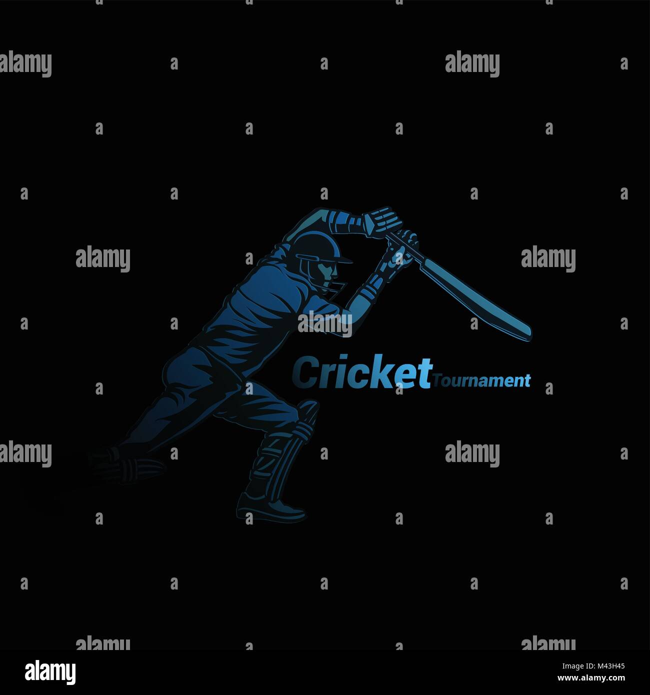 Creative logo of cricket vector illustration Stock Vector