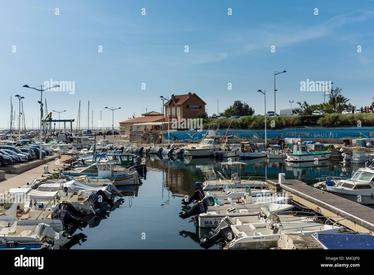 View of the Port in Sausset les Pins, Bouche du Rhone, PACA, France Stock  Photo - Alamy