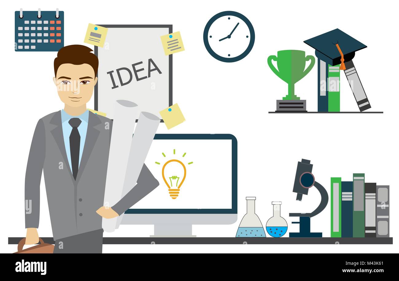 Flat design modern vector illustration. Stock Vector