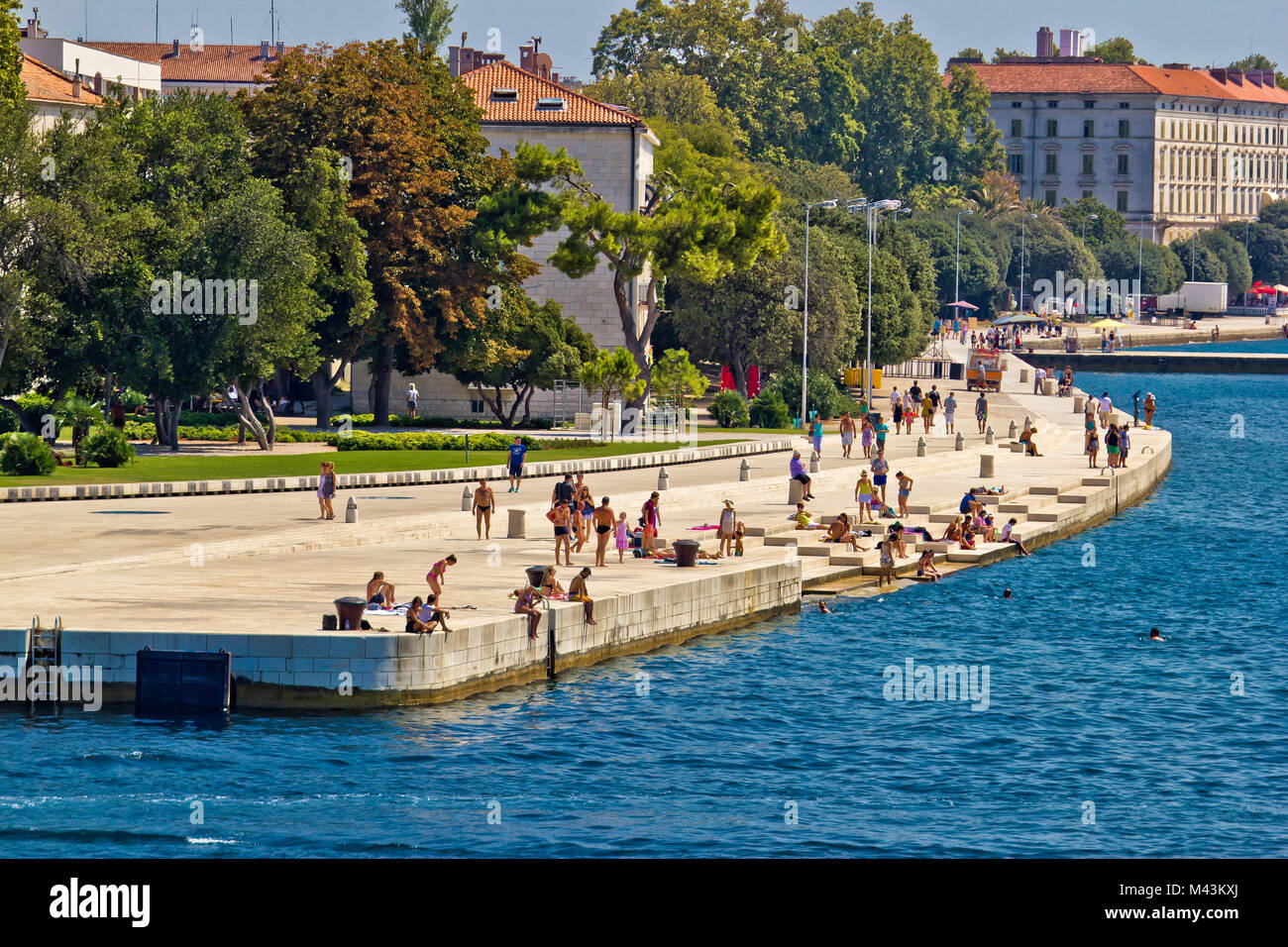 ZADAR, CROATIA - AUGUST 24th 2012: Zadar sea organs Stock Photo