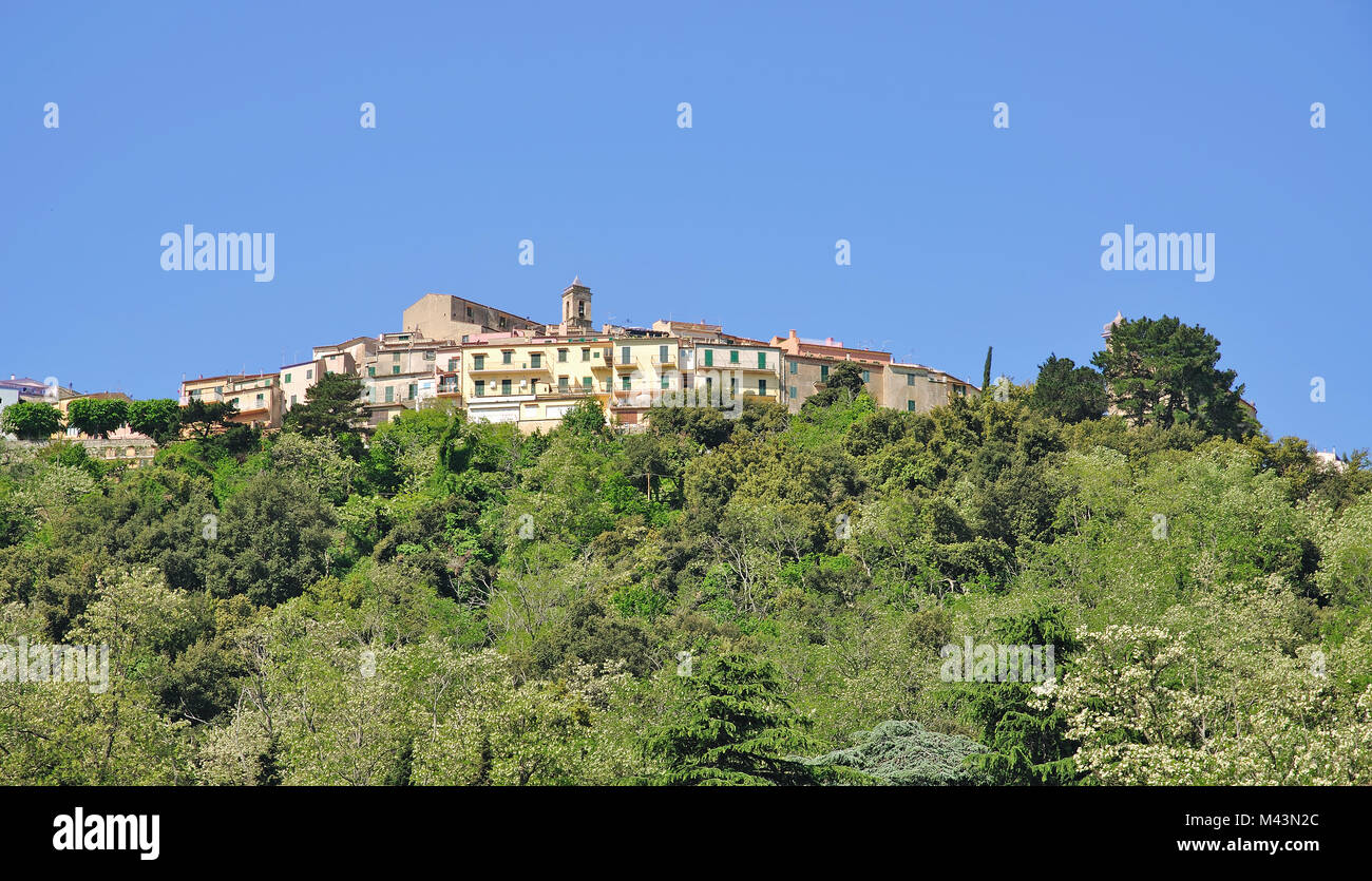 Village of Marciana on Elba Island,Tuscany,Italy Stock Photo