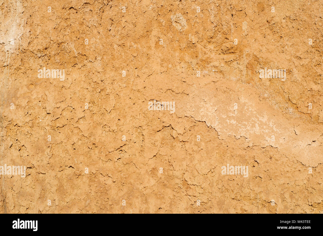 Clay soil texture background, dried surface Stock Photo