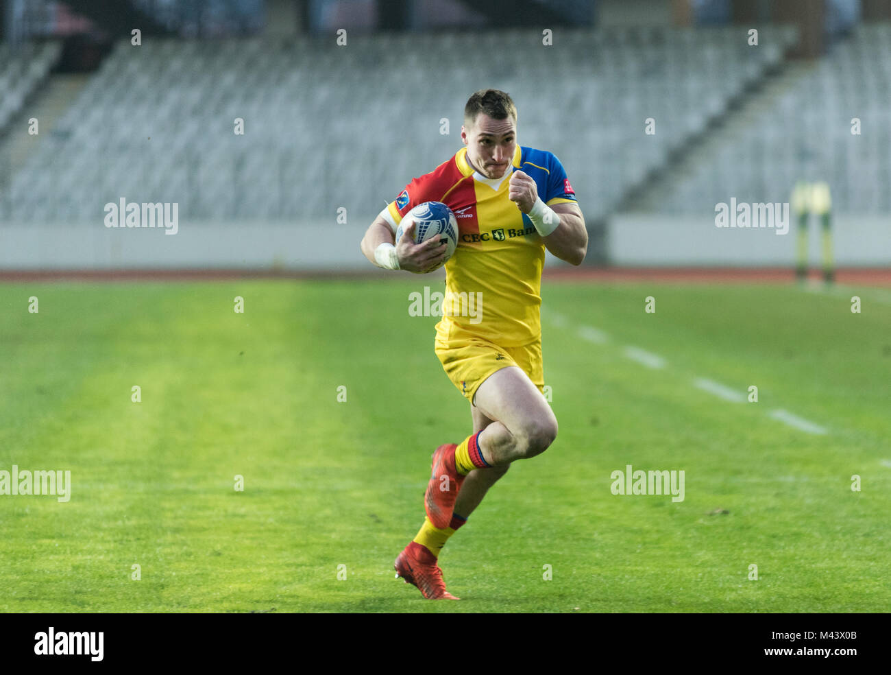 Romania Rugby Rwc CLUJ NAPOCA, ROMANIA - FEBRUARY 10: The National Rugby Team of Romania ...