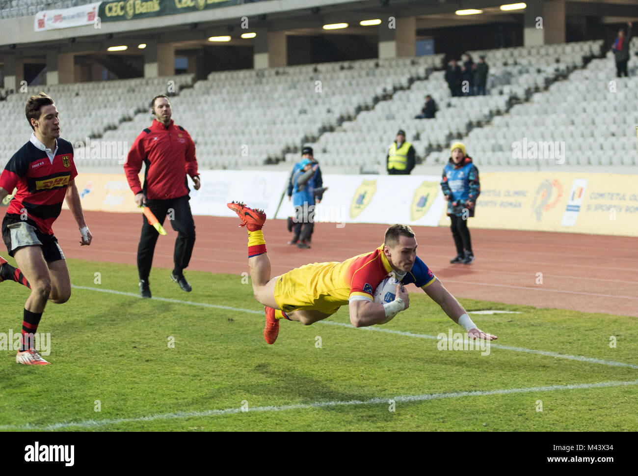 Romania Rugny CLUJ NAPOCA, ROMANIA - FEBRUARY 10: The National Rugby Team of Romania ...