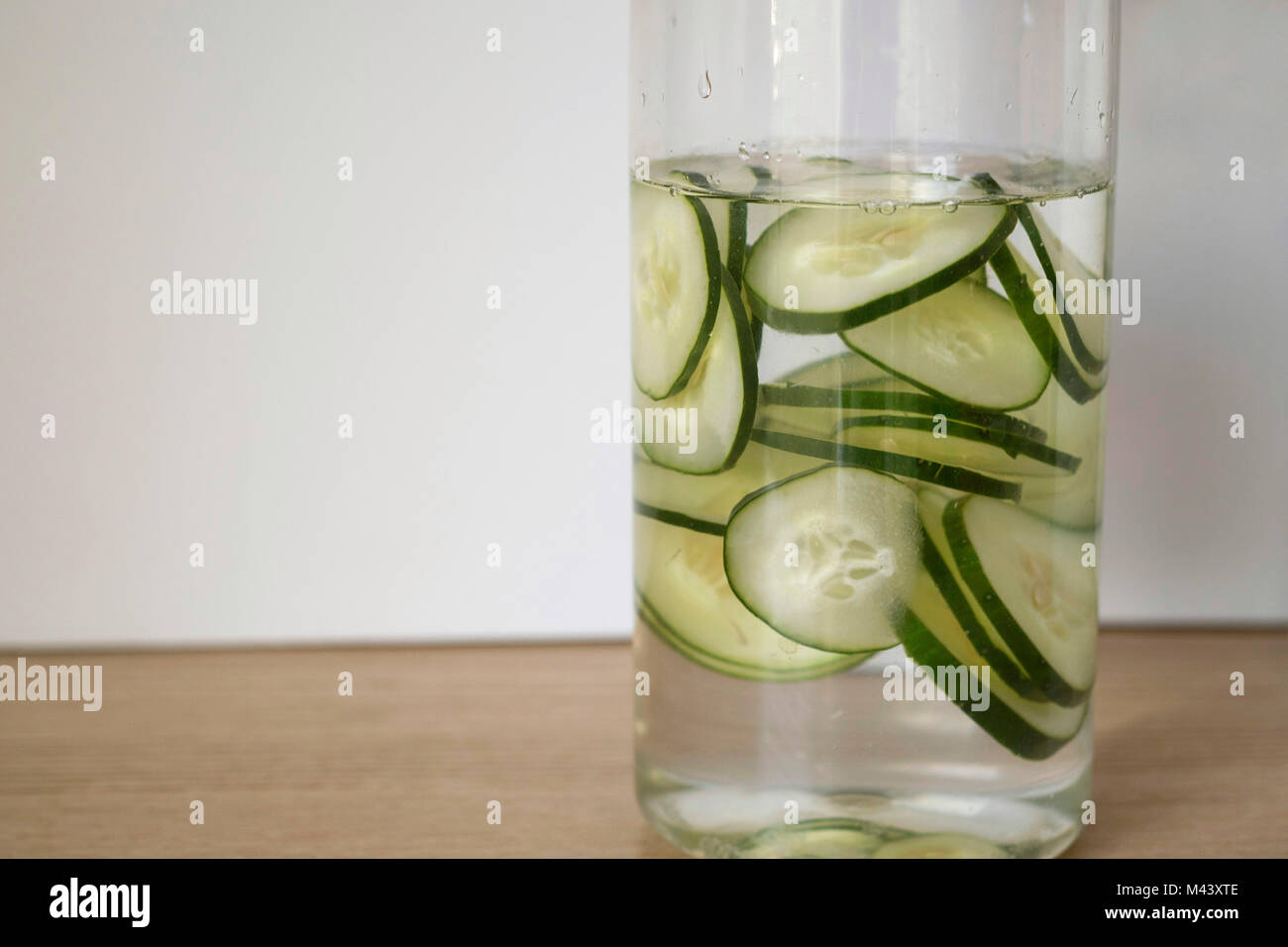 Cucumber Infused Water Stock Photo