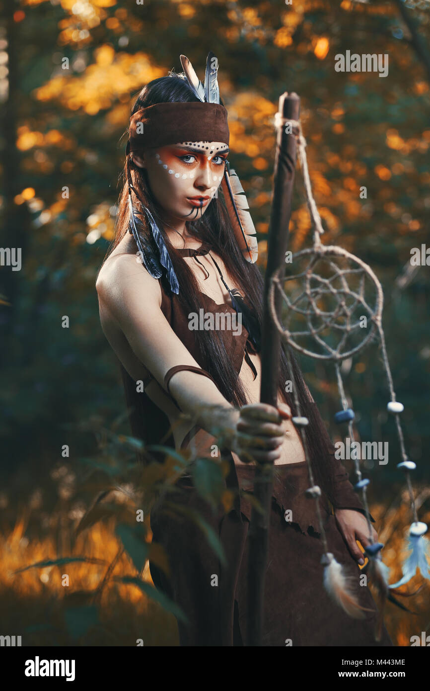 Fantasy wild nature woman hi-res stock photography and images - Alamy