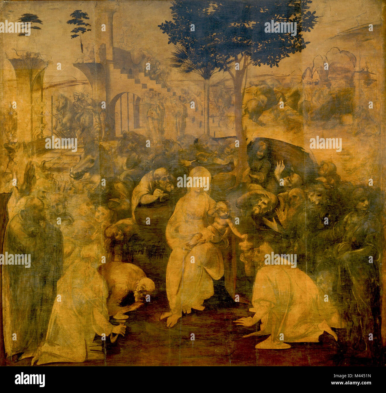 Leonardo da Vinci, The Adoration of the Magi (1481 Stock Photo - Alamy
