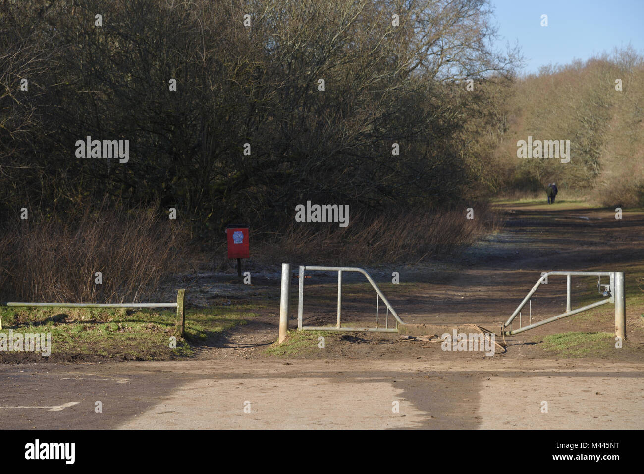 details of Newlands corner car park Stock Photo Alamy