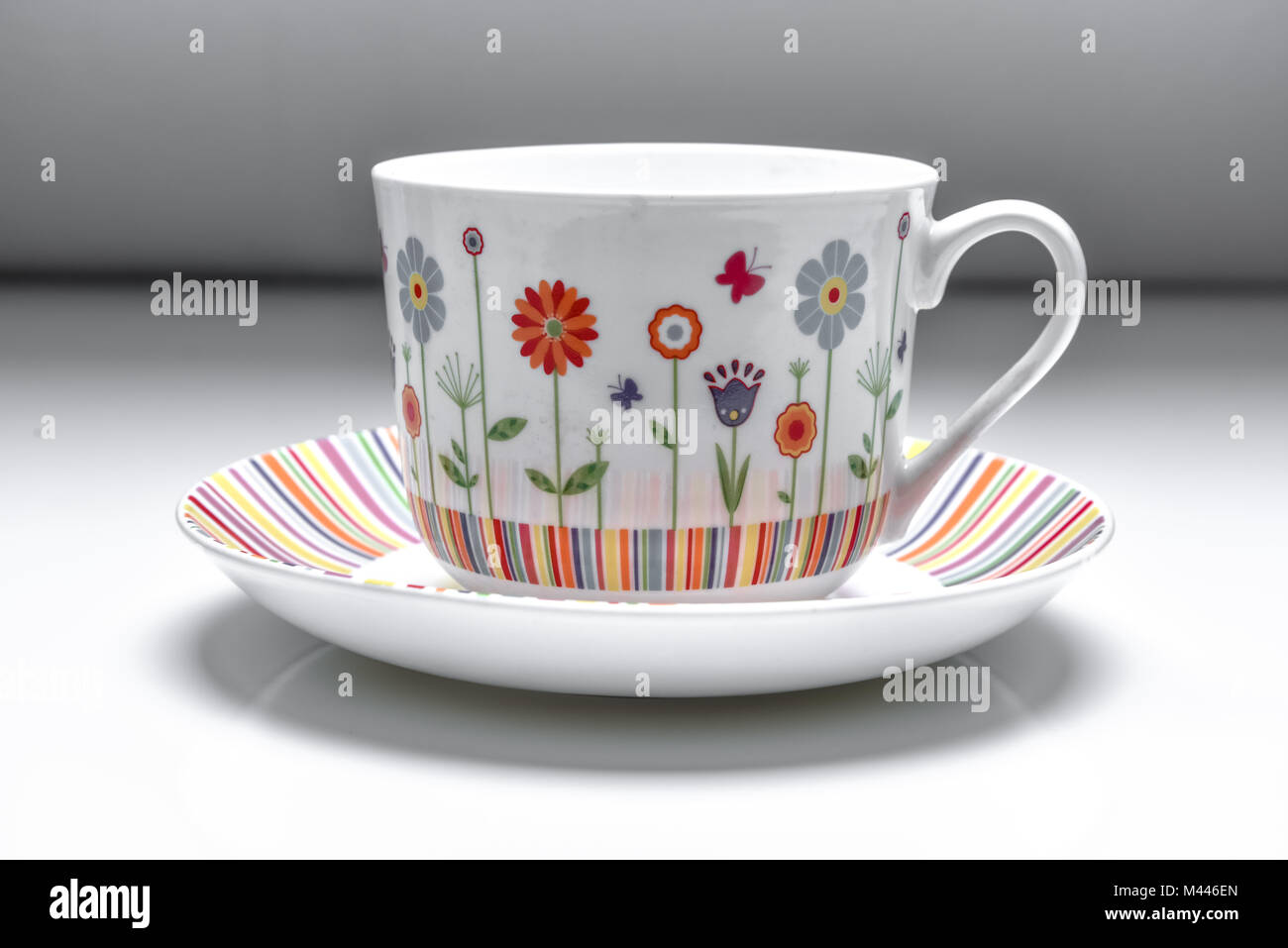 Cup and Saucer Isolated Stock Photo - Alamy