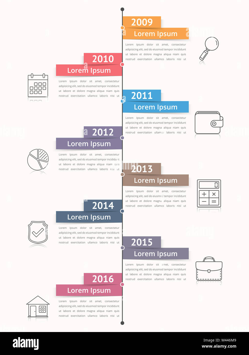 Vertical timeline infographics template workflow or process diagram Vertical timeline infographics template workflow or process diagram