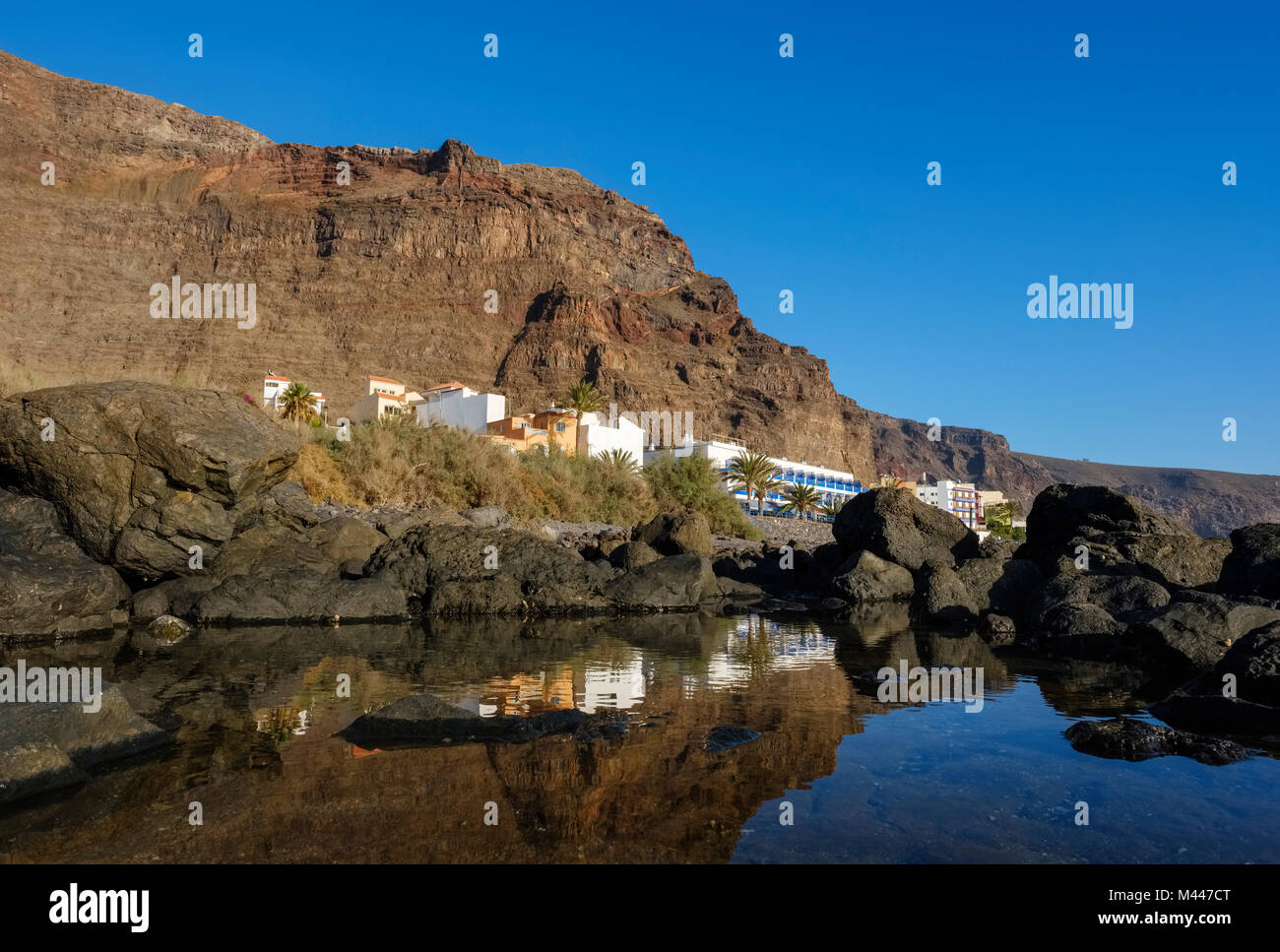 Tidal Pool,Vueltas,Valle Gran Rey,La Gomera,Canary Islands,Spain Stock Photo