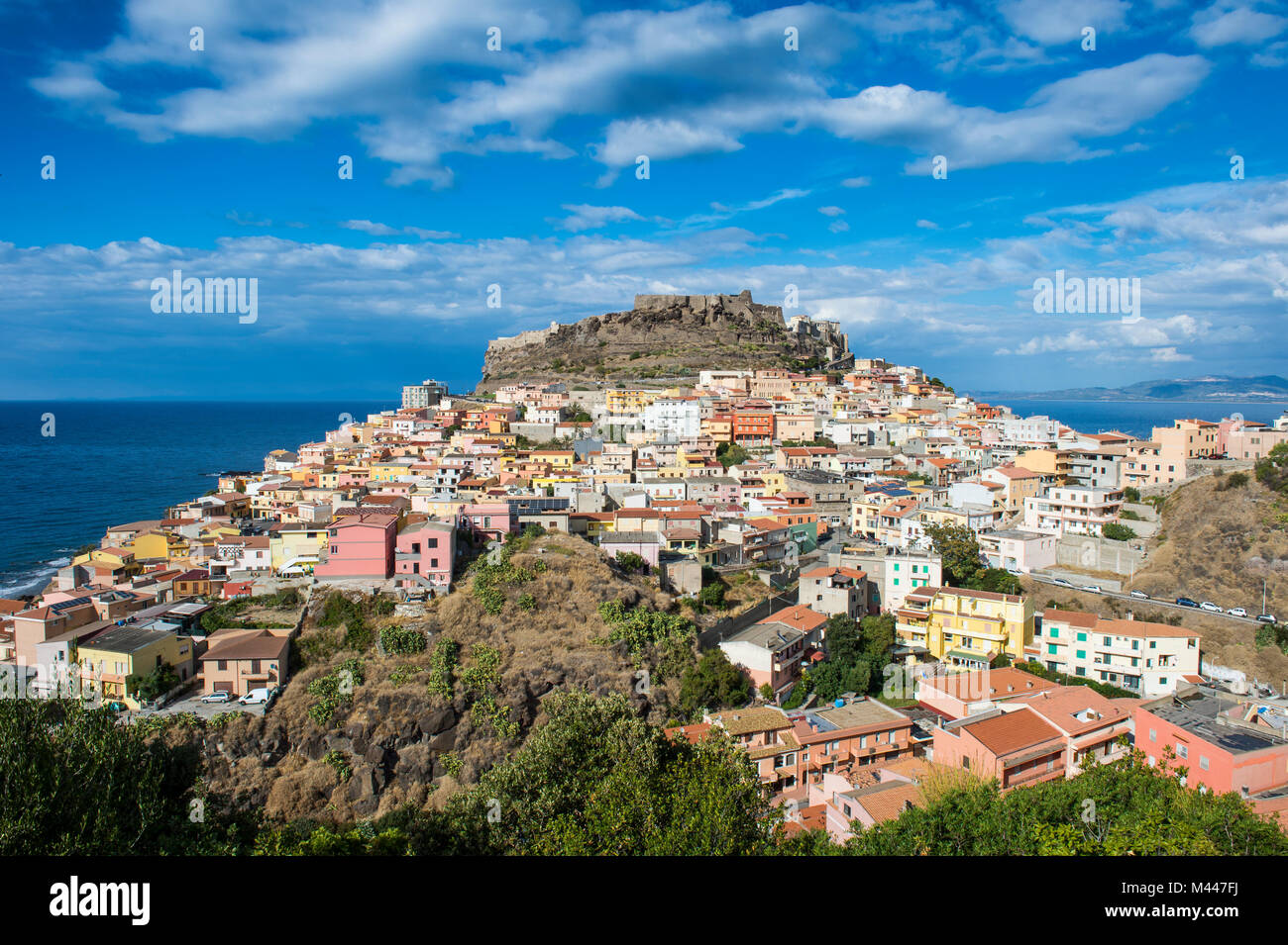 Overlook over Castelsardo,Sardinia,Italy Stock Photo