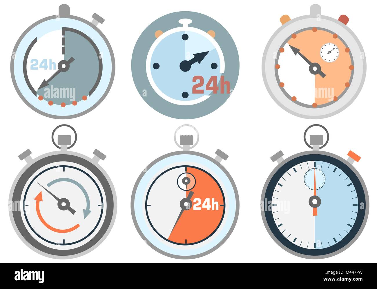 Set of sport icons with stopwatch Stock Vector Image & Art - Alamy