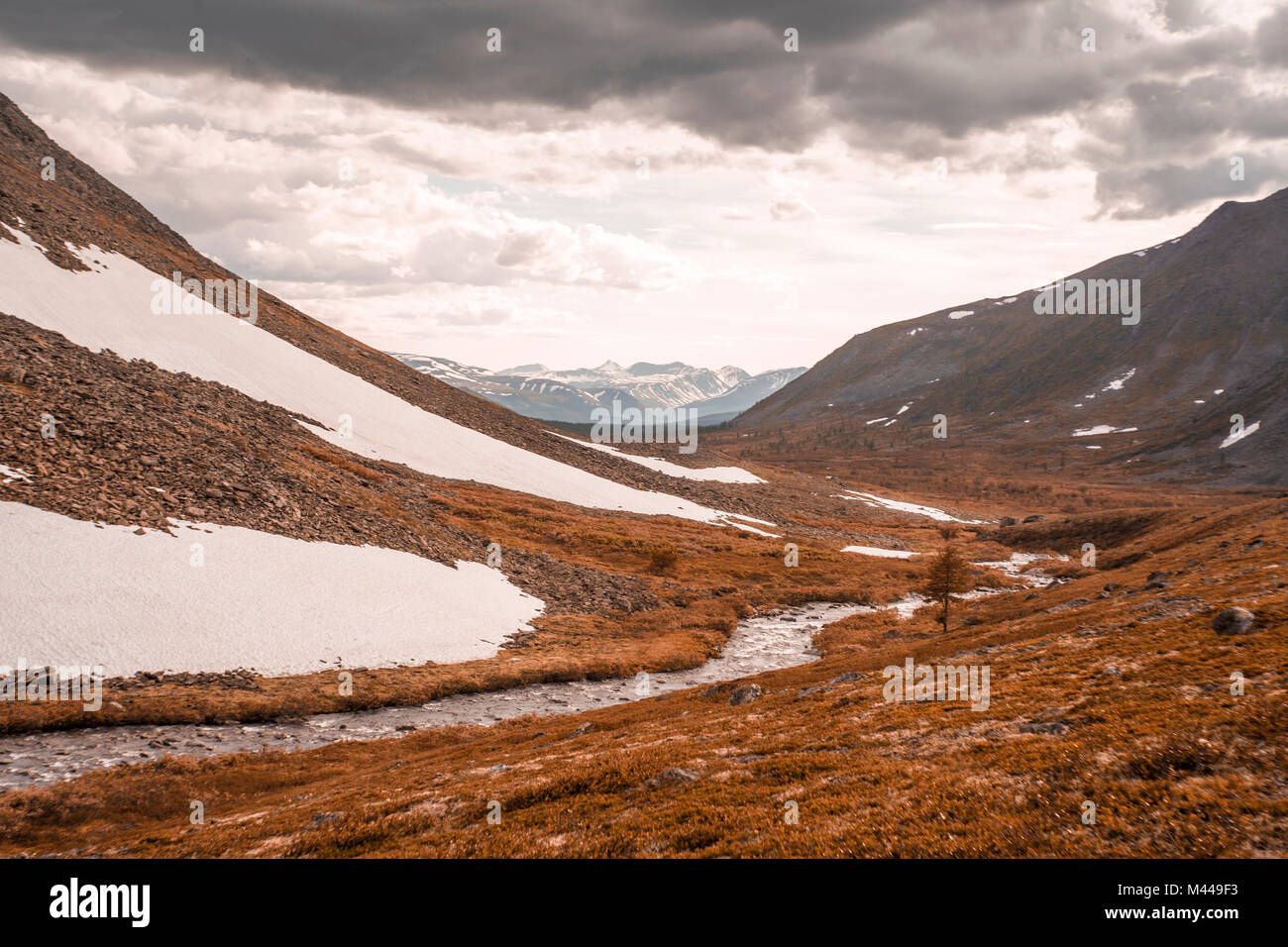 Mountain range, Ural, Sverdlovsk, Russia Stock Photo