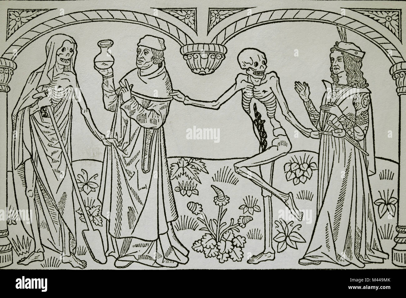 Dance of Death. Doctor and Lover. Printed by Guyot Marchant, France ...