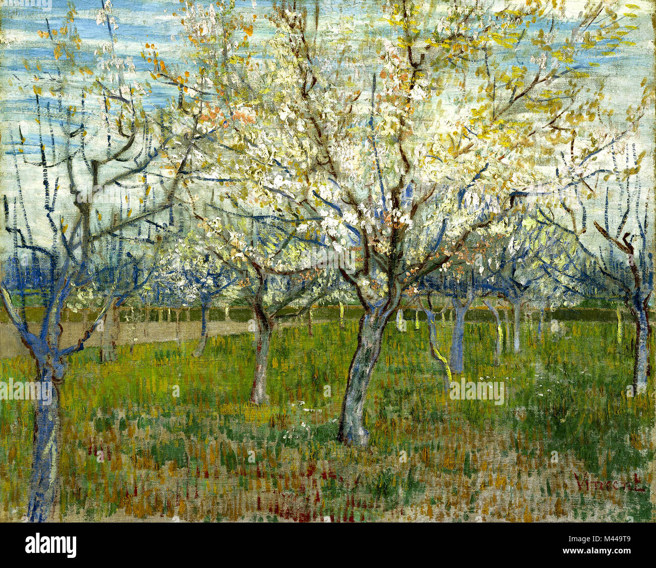The pink orchard 1888 vincent van gogh hires stock photography and