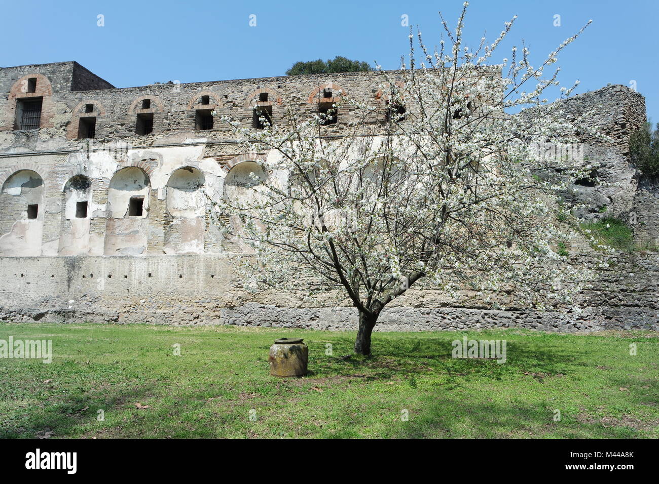 Historic ruins in Pompeii Stock Photo
