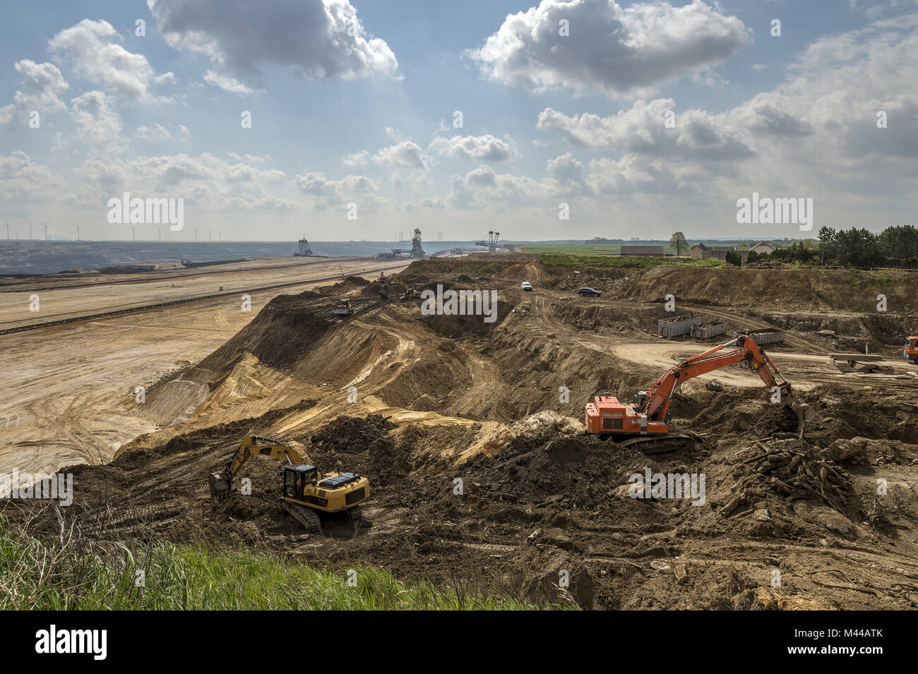 The Garzweiler II is related to the dredging on th Stock Photo