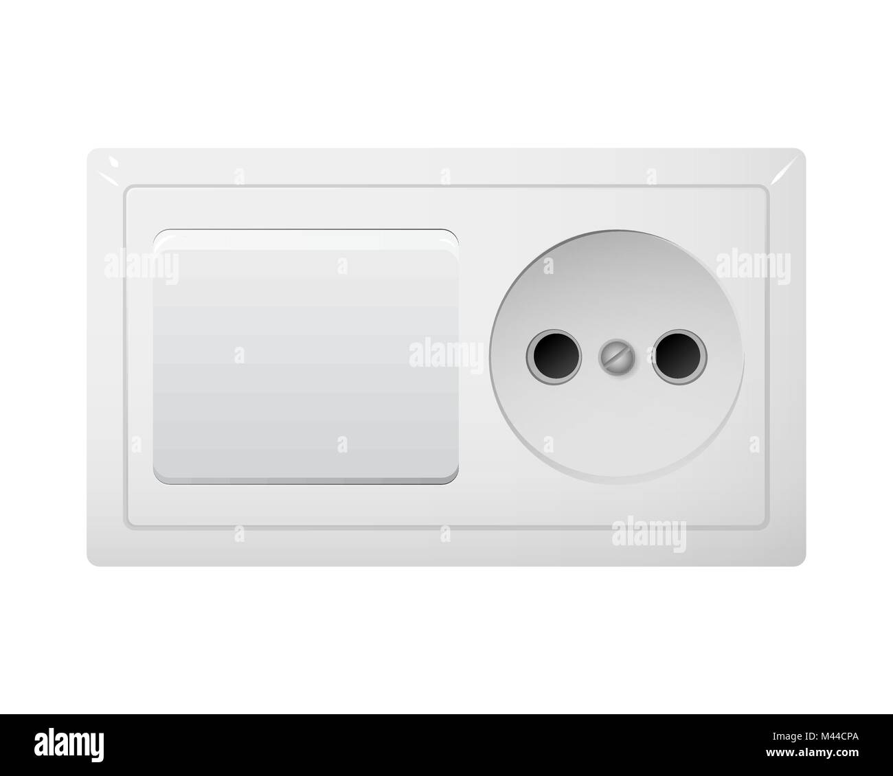 Electrical socket Type C with switch. Receptacle from Europe Stock Vector Image & Art Alamy