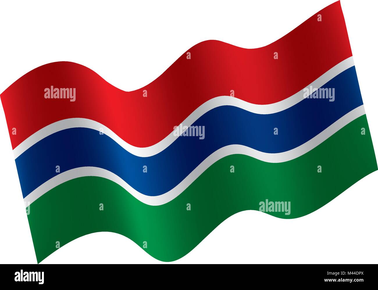 Gambia Flag Vector Illustration Stock Vector Image Art Alamy