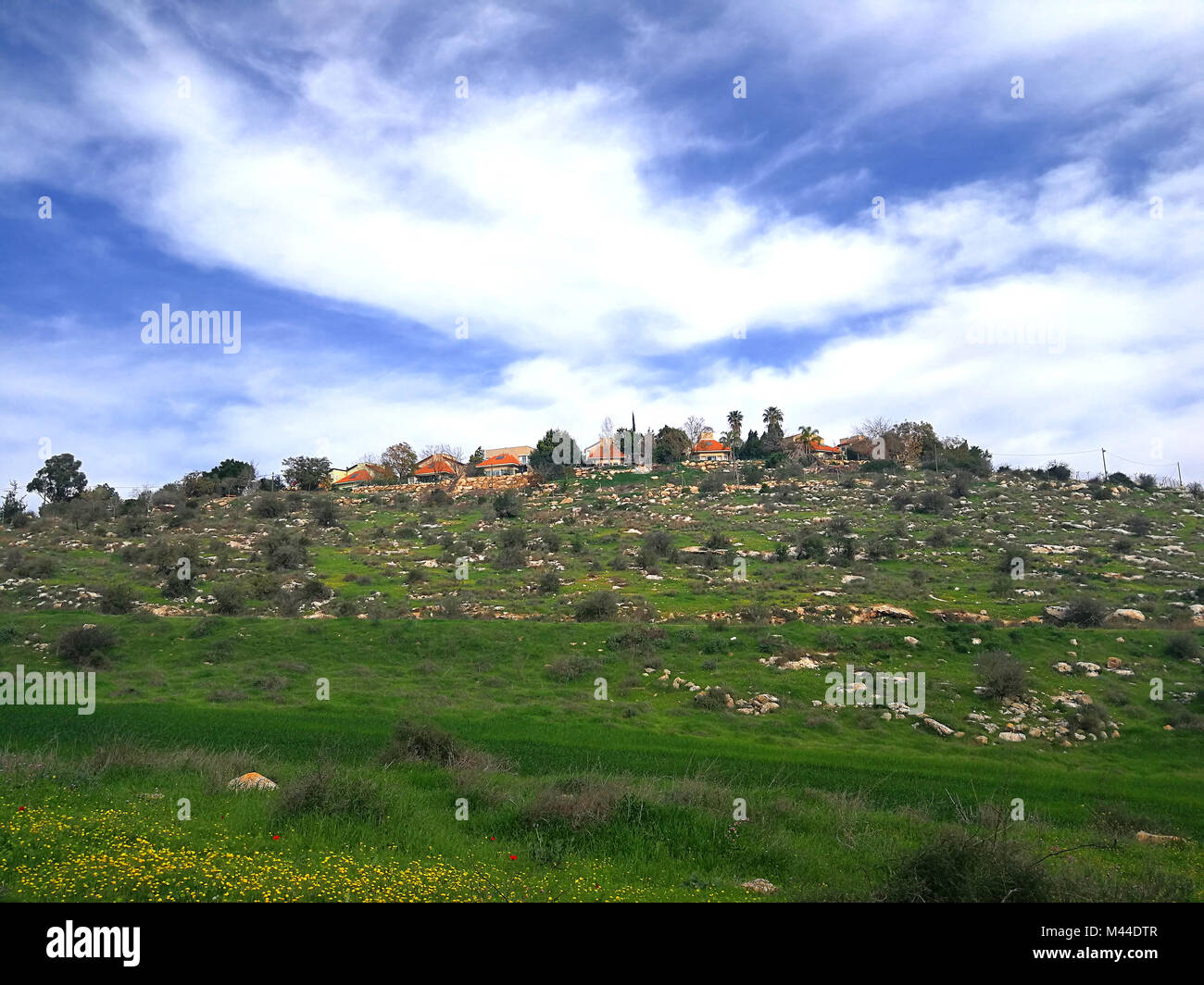 Village on a hill hi-res stock photography and images - Alamy