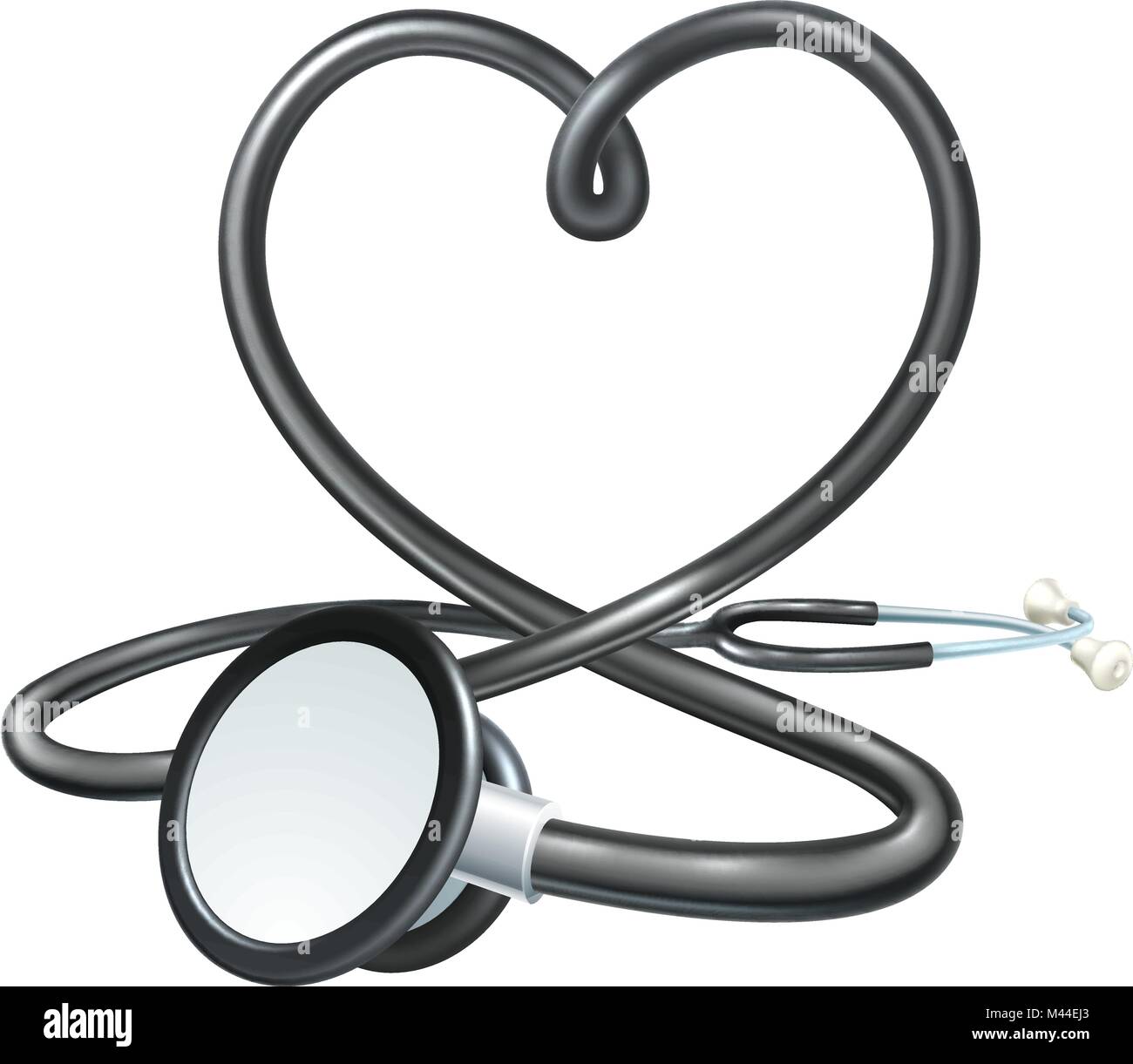 Heart shaped stethoscope Stock Vector Images Alamy