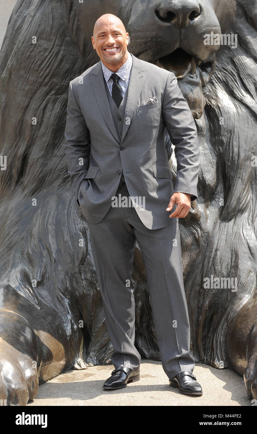 Dwayne The Rock Johnson attends a photocall for his new film