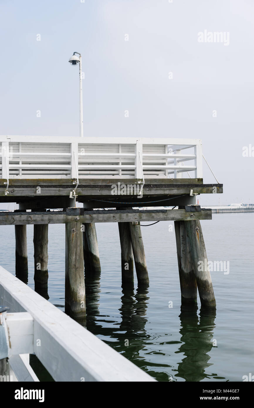 Wooden pier in Sopot, Poland Stock Photo