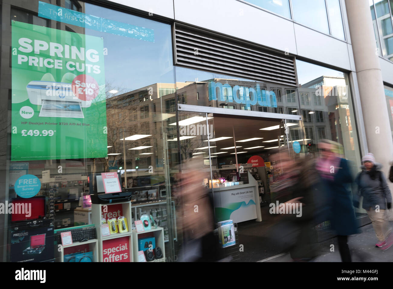 High Street electronics retailer Maplin who are facing tough trading conditions Stock Photo