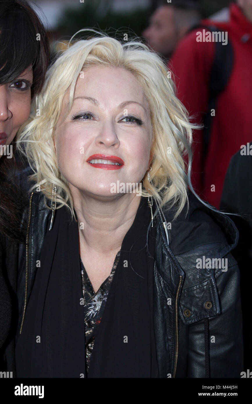 Cyndi Lauper at the Croisette 65th Cannes Festival Stock Photo
