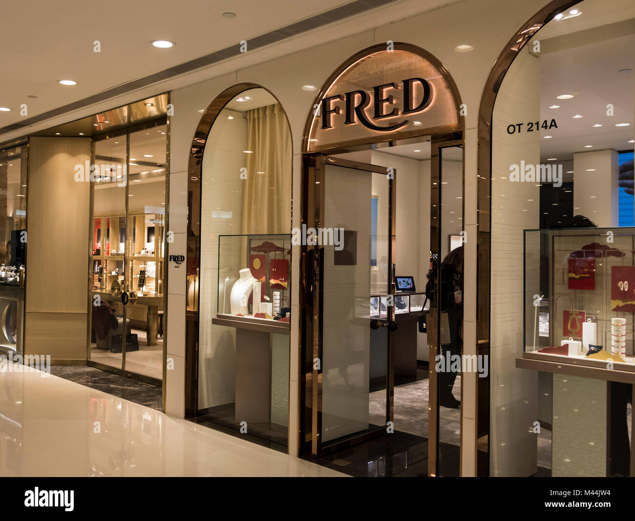 HONG KONG - FEBRUARY 4, 2018: Fred store in Hong Kong. French jewelry brand  FRED is created in 1936 Stock Photo - Alamy