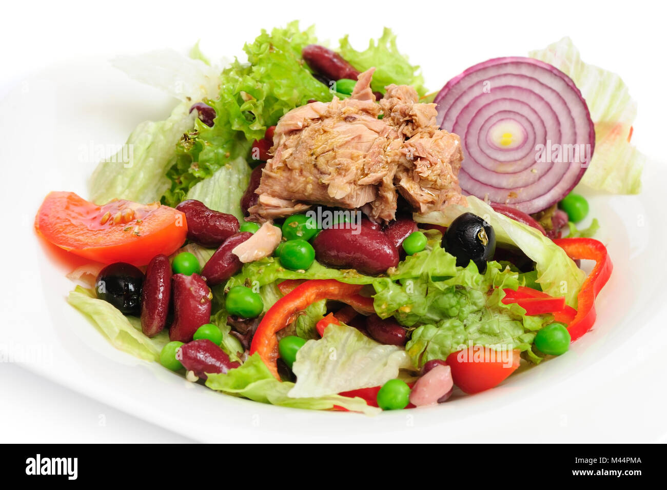 Tuna and vegetable salad Stock Photo Alamy