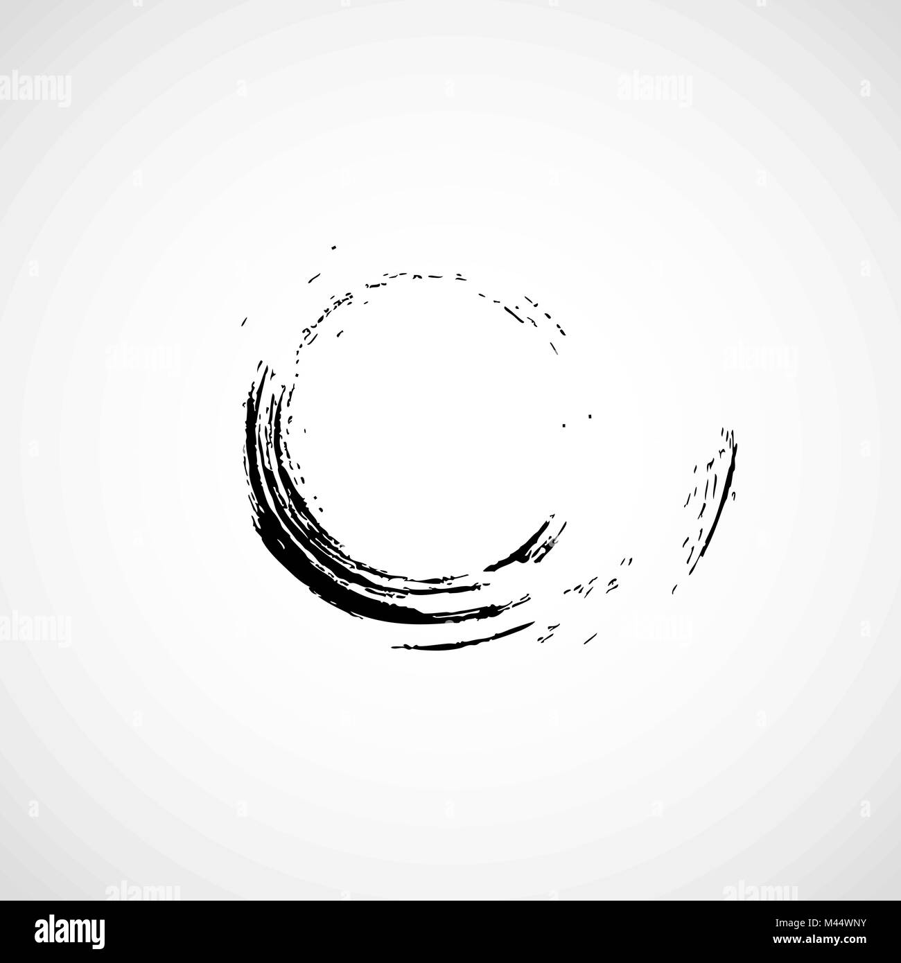 black vector grunge circle on white background Stock Vector Image & Art ...