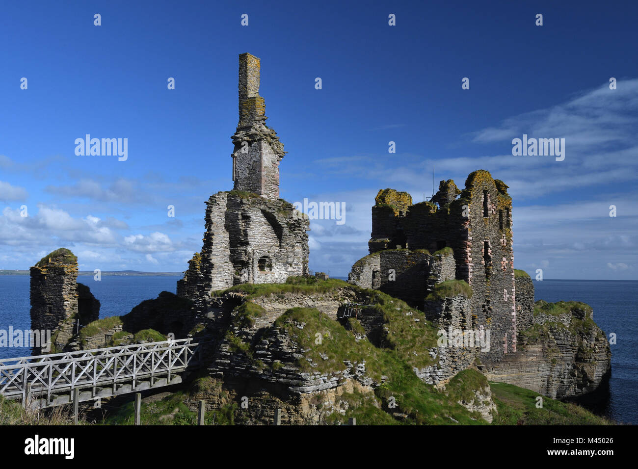 castle girnigoe sinclair;wick;caithness;scotland Stock Photo