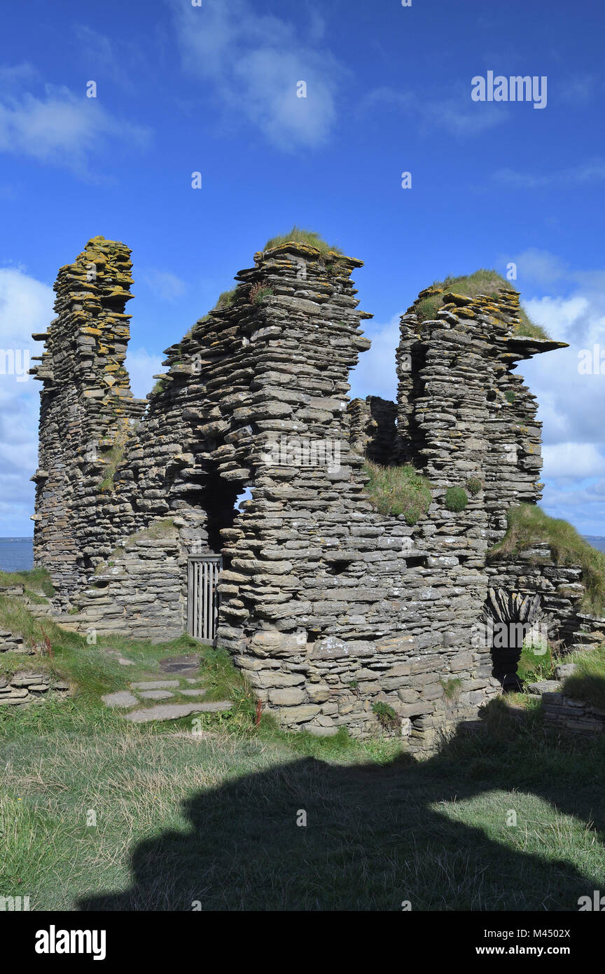 castle girnigoe sinclair;wick;caithness;scotland Stock Photo Alamy