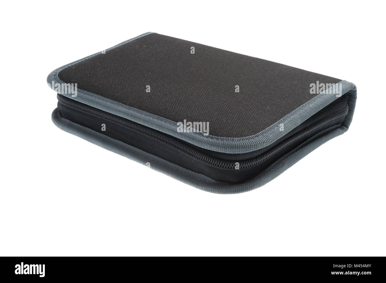gray closed zipped pencil case for writing utensils Stock Photo Alamy