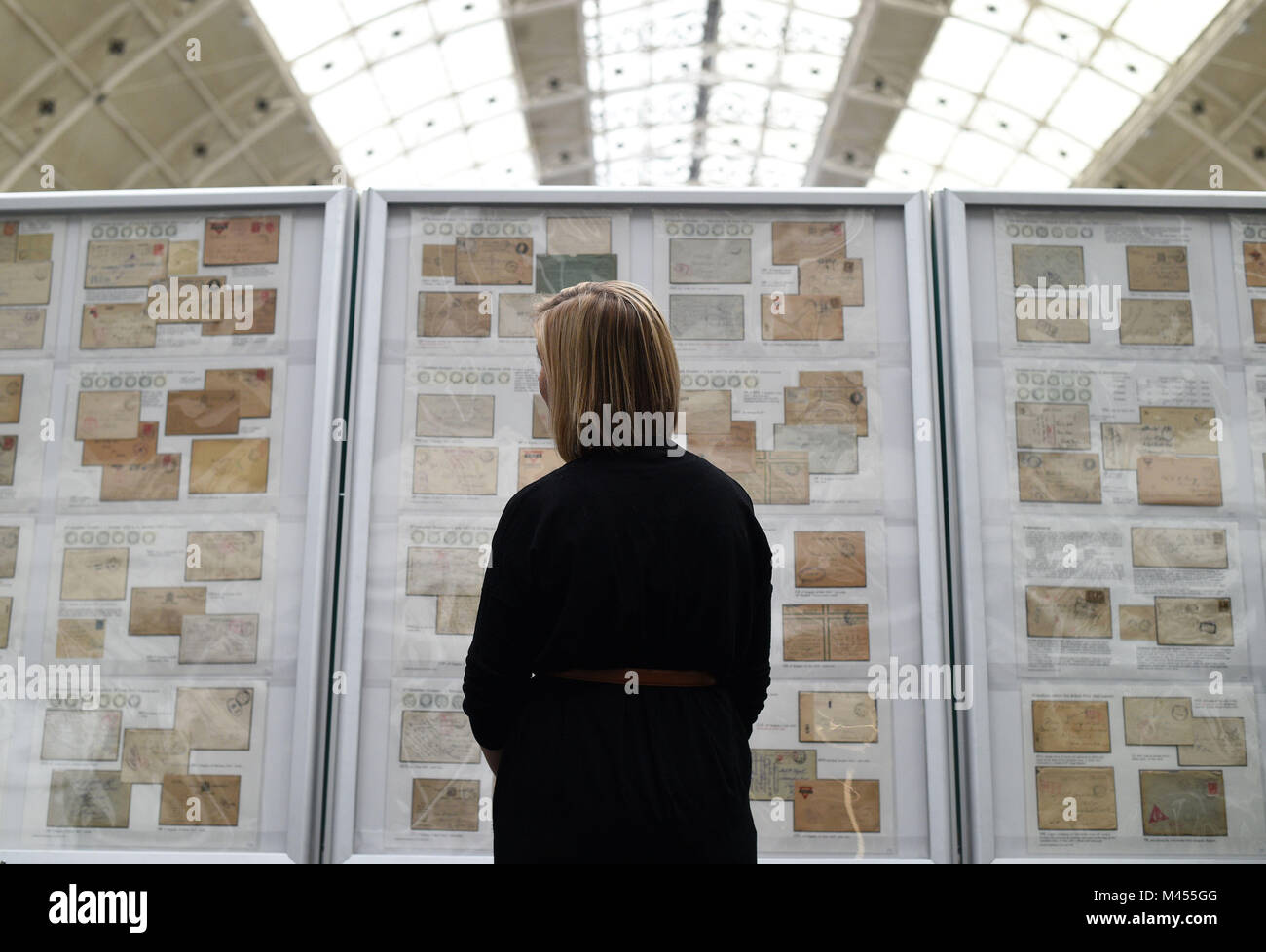 During the stampex philatelic exhibition at the business design centre