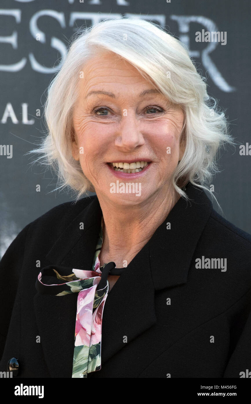 Italy, Rome, 13 February, 2018 : Academy Award actress Helen Mirren attends the photocall of the movie 'Winchester' in Rome    Photo © Fabio Mazzarell Stock Photo