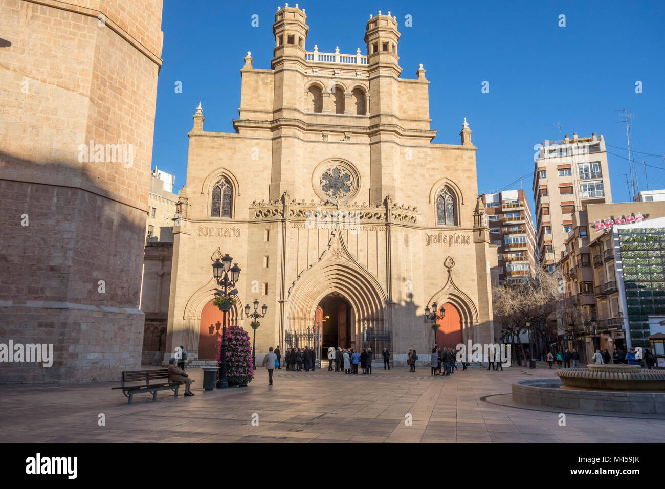 Main building Town Hall in the Plaza del Pere Cornell in the village of  Almassora province of Castello, Spain Stock Photo - Alamy