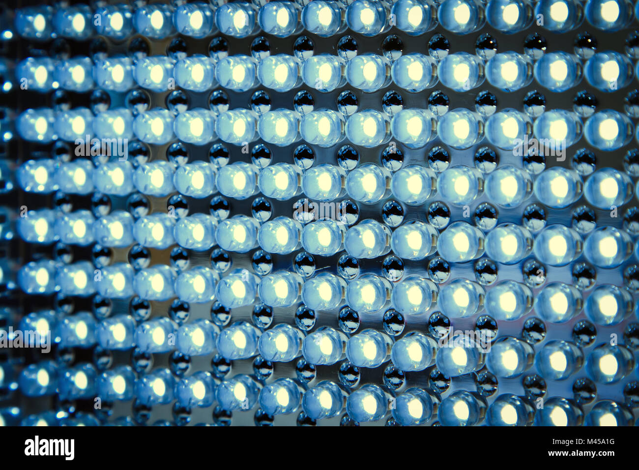 Led panel in fluorescent light close up Stock Photo