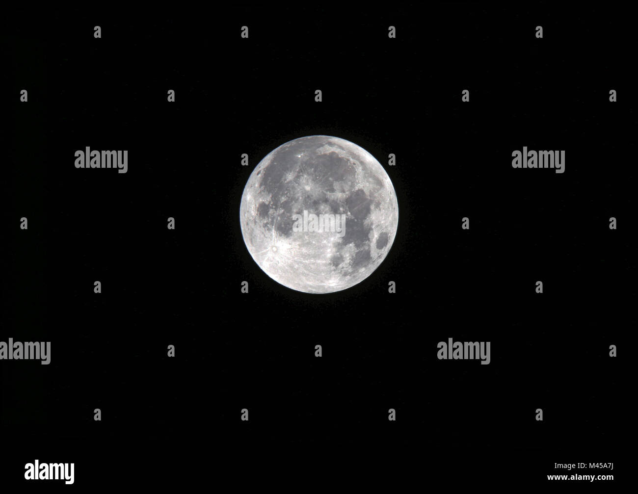 Hunter's moon Stock Photo