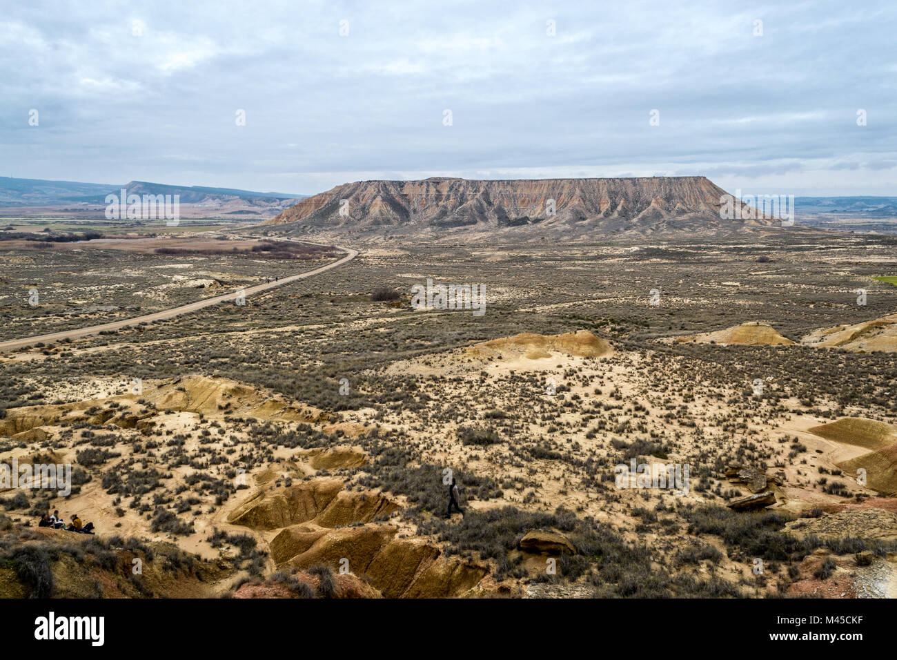 Plateau in Bardenas Reales Stock Photo