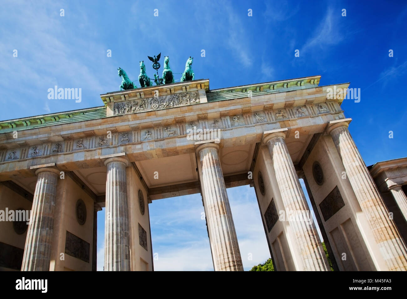 Brandenburg Gate. German Brandenburger Tor in Berlin Stock Photo