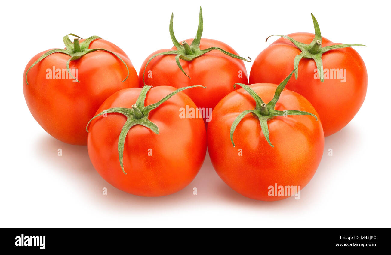 tomato path isolated Stock Photo