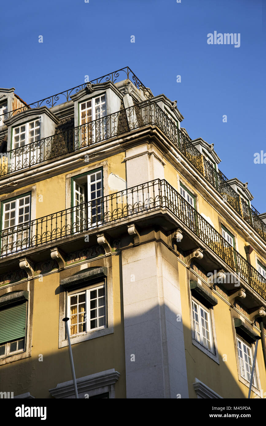 Stately old building, Lisbon, Portugal Stock Photo