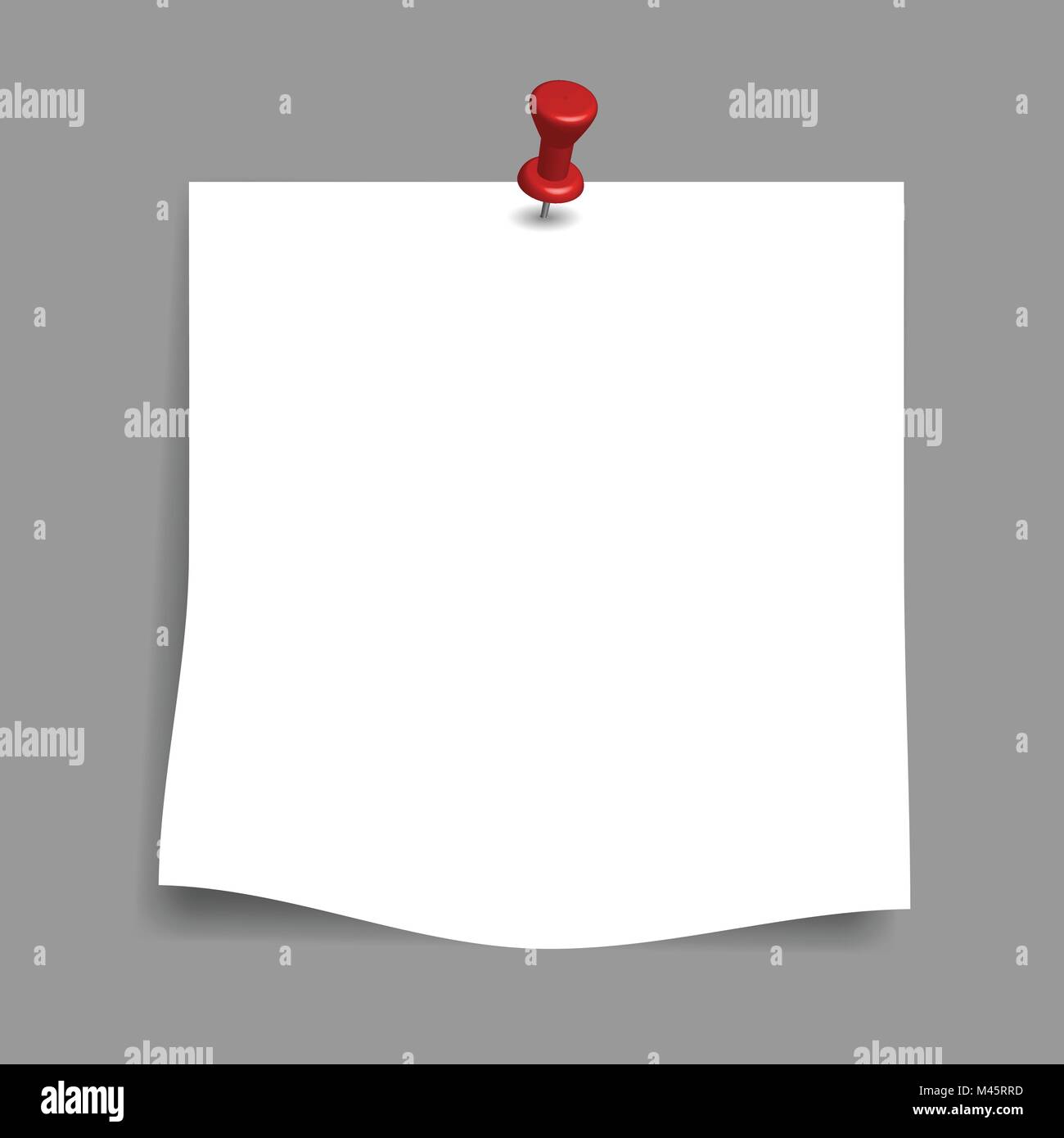 White and memory and note and pin Stock Vector Images - Alamy