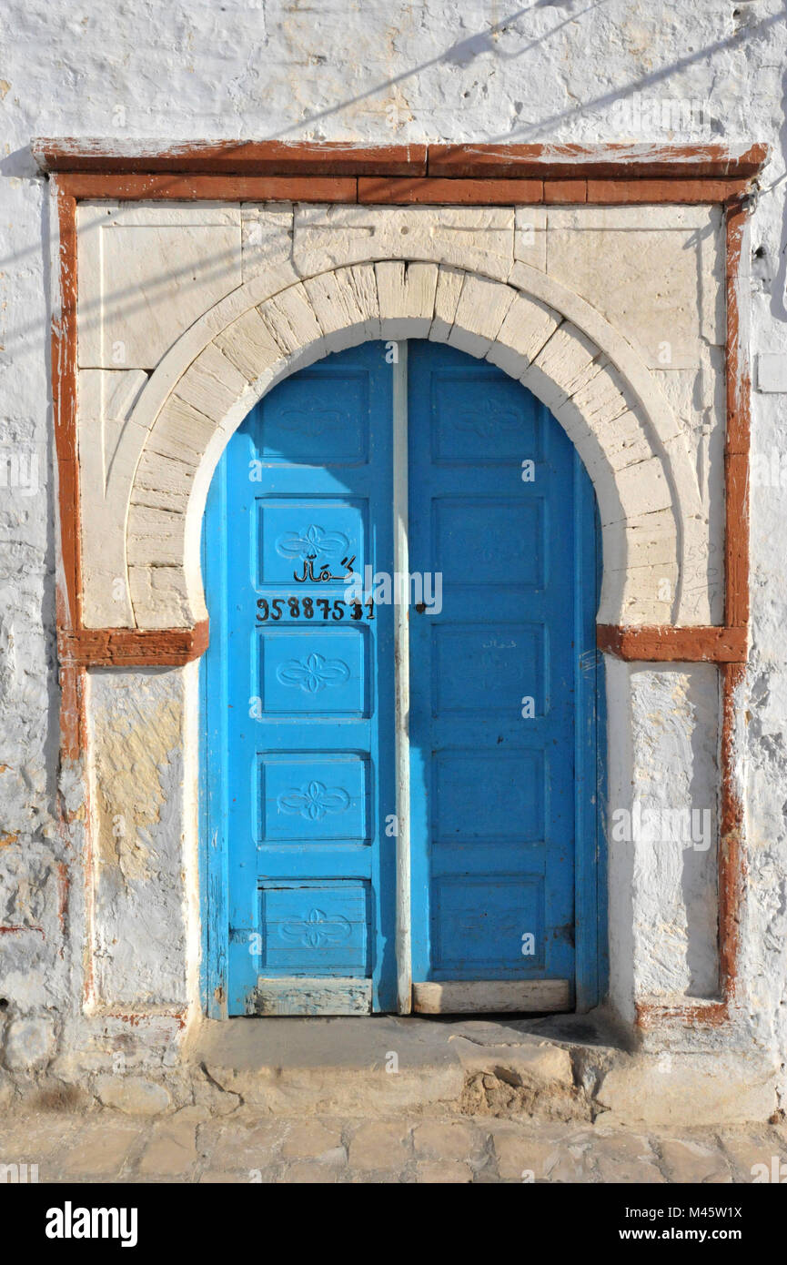 Gates in the Medinas of Tunisian cities Stock Photo