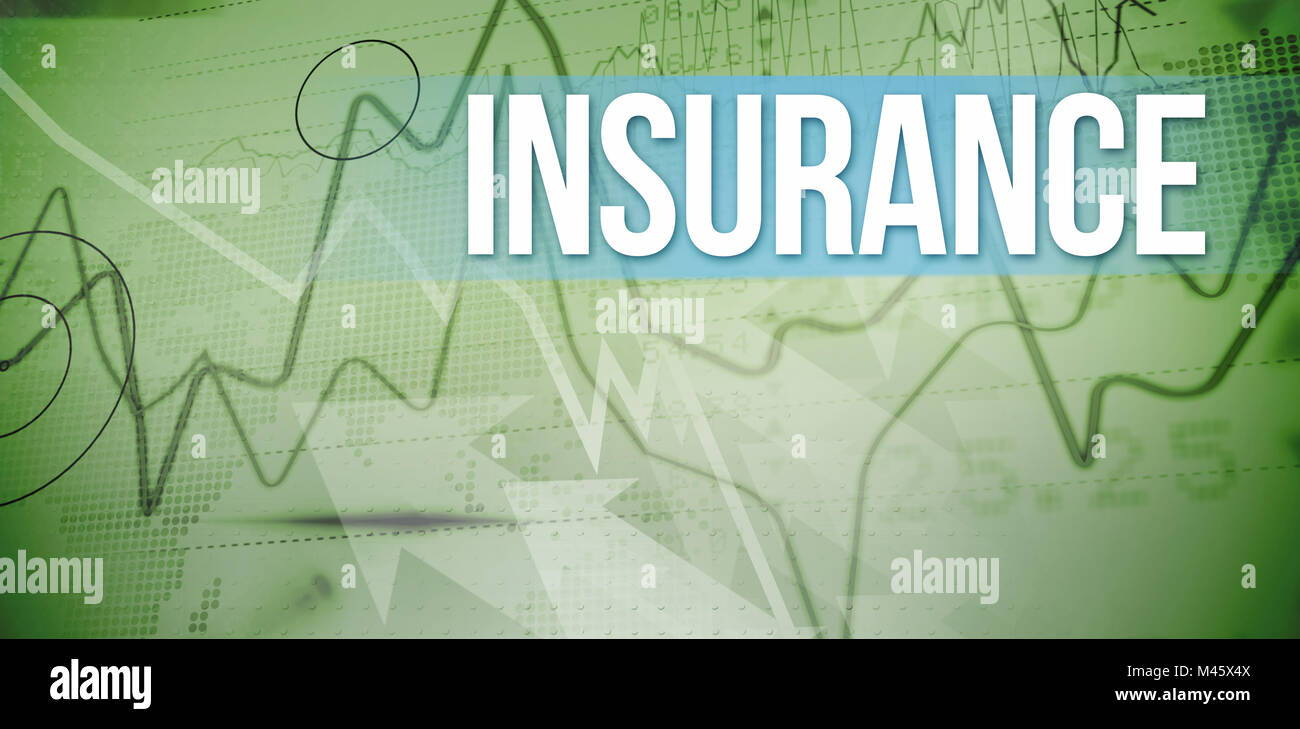 Insurance against stocks and shares on black background Stock Photo - Alamy