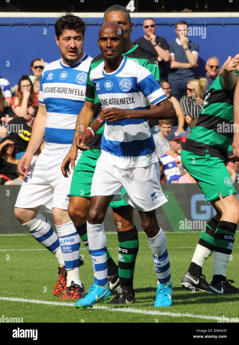 London, UK. Mo Farah at the Game4Grenfell Charity Football match at