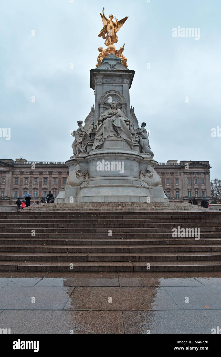Queen Victoria Memorial - London Stock Photo
